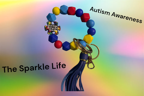 AUTISUM AWARNESS KEYCHAIN WRISTLET