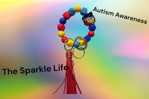 AUTISUM AWARNESS KEYCHAIN WRISTLET