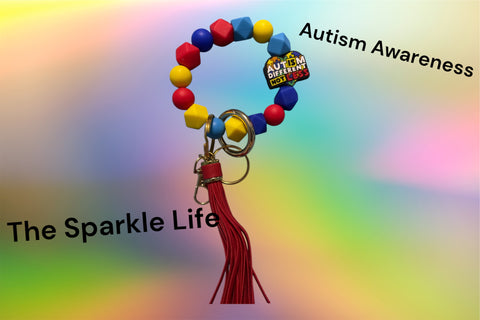 AUTISUM AWARNESS KEYCHAIN WRISTLET