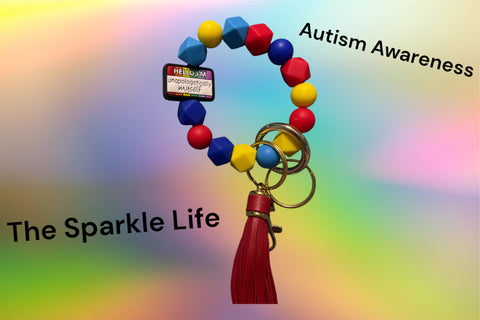AUTISUM AWARNESS KEYCHAIN WRISTLET