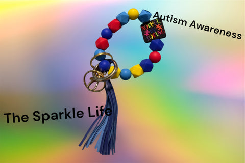 AUTISUM AWARNESS KEYCHAIN WRISTLET