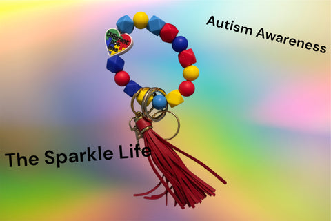 AUTISUM AWARNESS KEYCHAIN WRISTLET