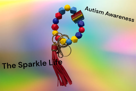 AUTISUM AWARNESS KEYCHAIN WRISTLET