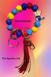 AUTISUM AWARNESS KEYCHAIN WRISTLET