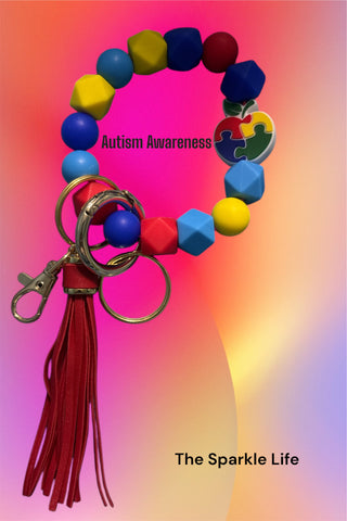 AUTISUM AWARNESS KEYCHAIN WRISTLET