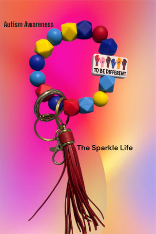 AUTISUM AWARNESS KEYCHAIN WRISTLET
