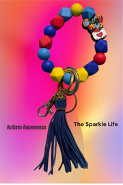 AUTISUM AWARNESS KEYCHAIN WRISTLET