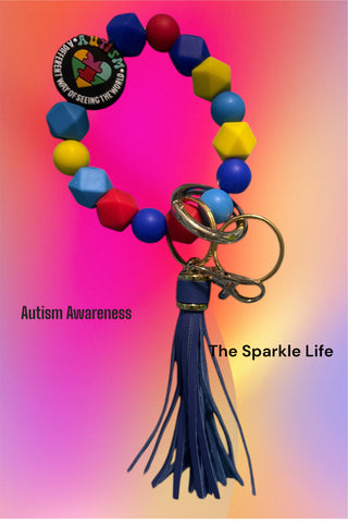 AUTISUM AWARNESS KEYCHAIN WRISTLET